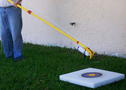 Aerosol Reach Tool in use.